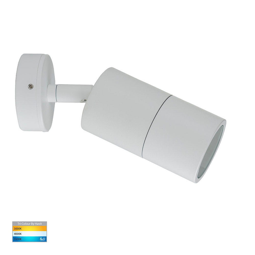 Tivah Exterior Spotlight Adjustable 5W White Aluminium 3CCT - HV1237GU10T