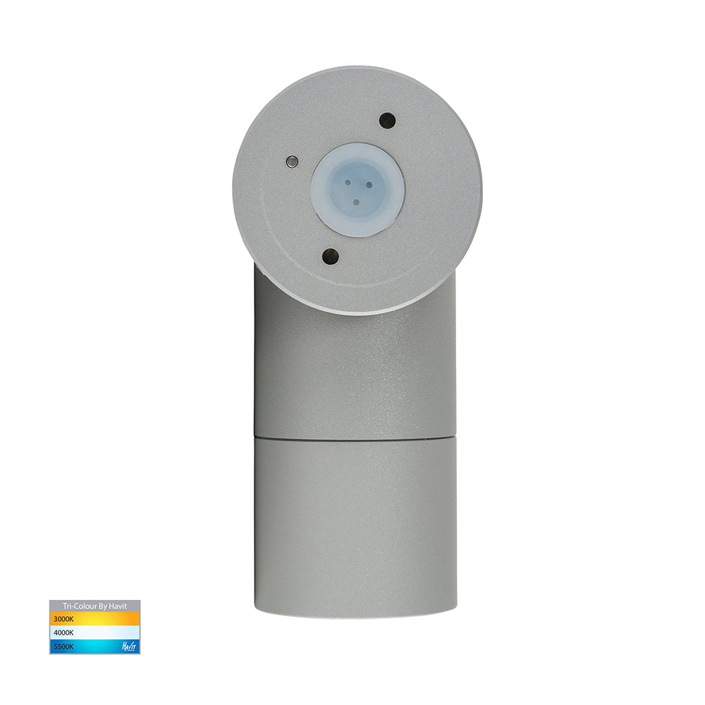 Tivah Exterior Spotlight Adjustable Silver Aluminium 3CCT - HV1245T