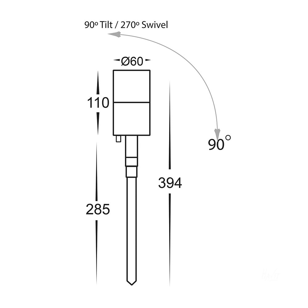 Buy Spike Lights Australia Fortis Spike Spotlight Adjustable 12V 304 Stainless Steel 3CCT - HV1409T