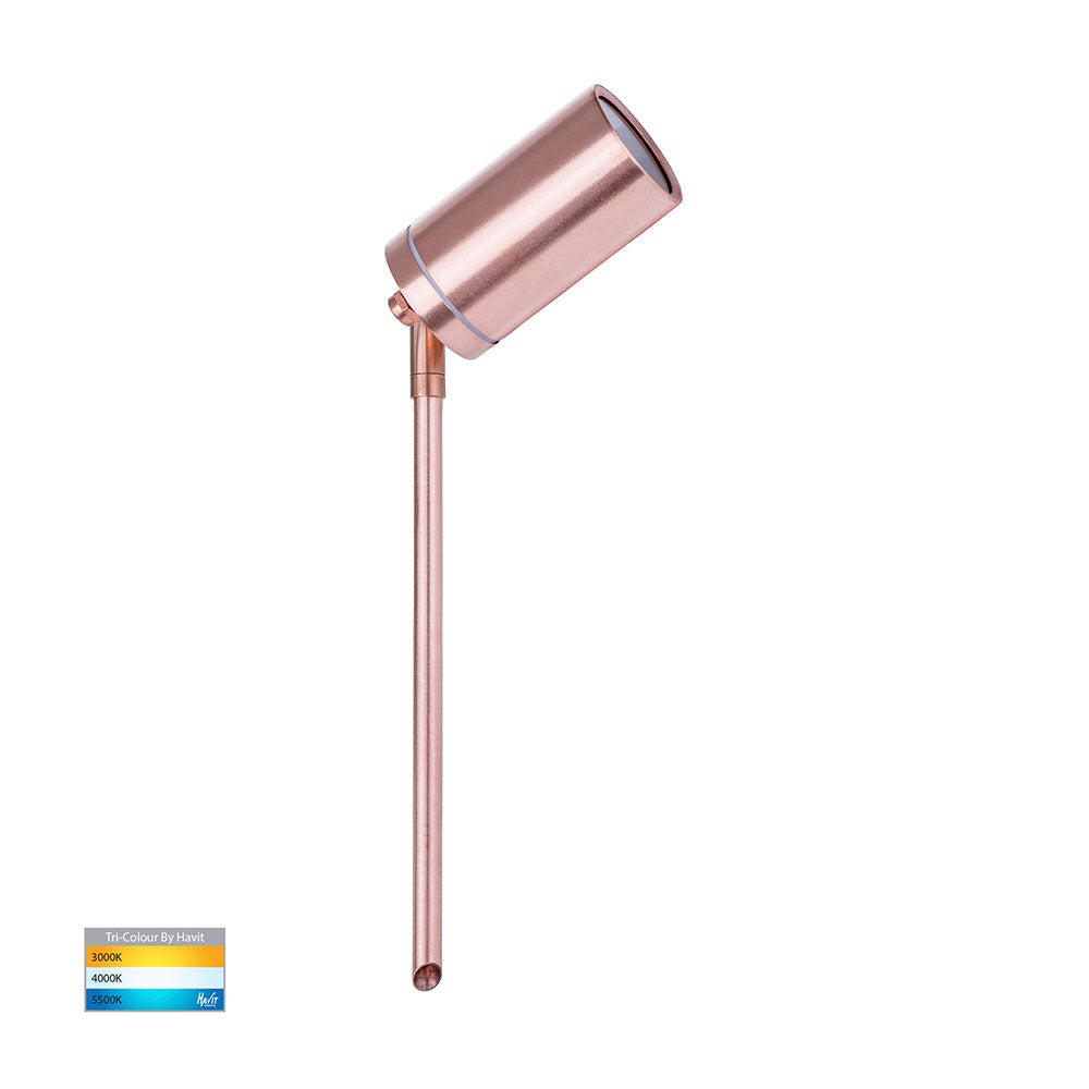 Buy Spike Lights Australia Eden Spike Spotlight Adjustable 12V Solid Copper 3CCT - HV1412T