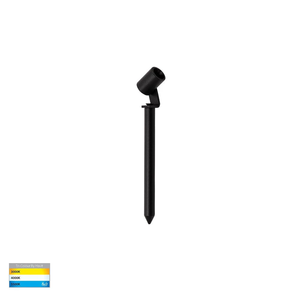 Buy LED Spike Lights Australia Spar LED Spike Light W15mm Black 3CCT - HV1434T-BLK