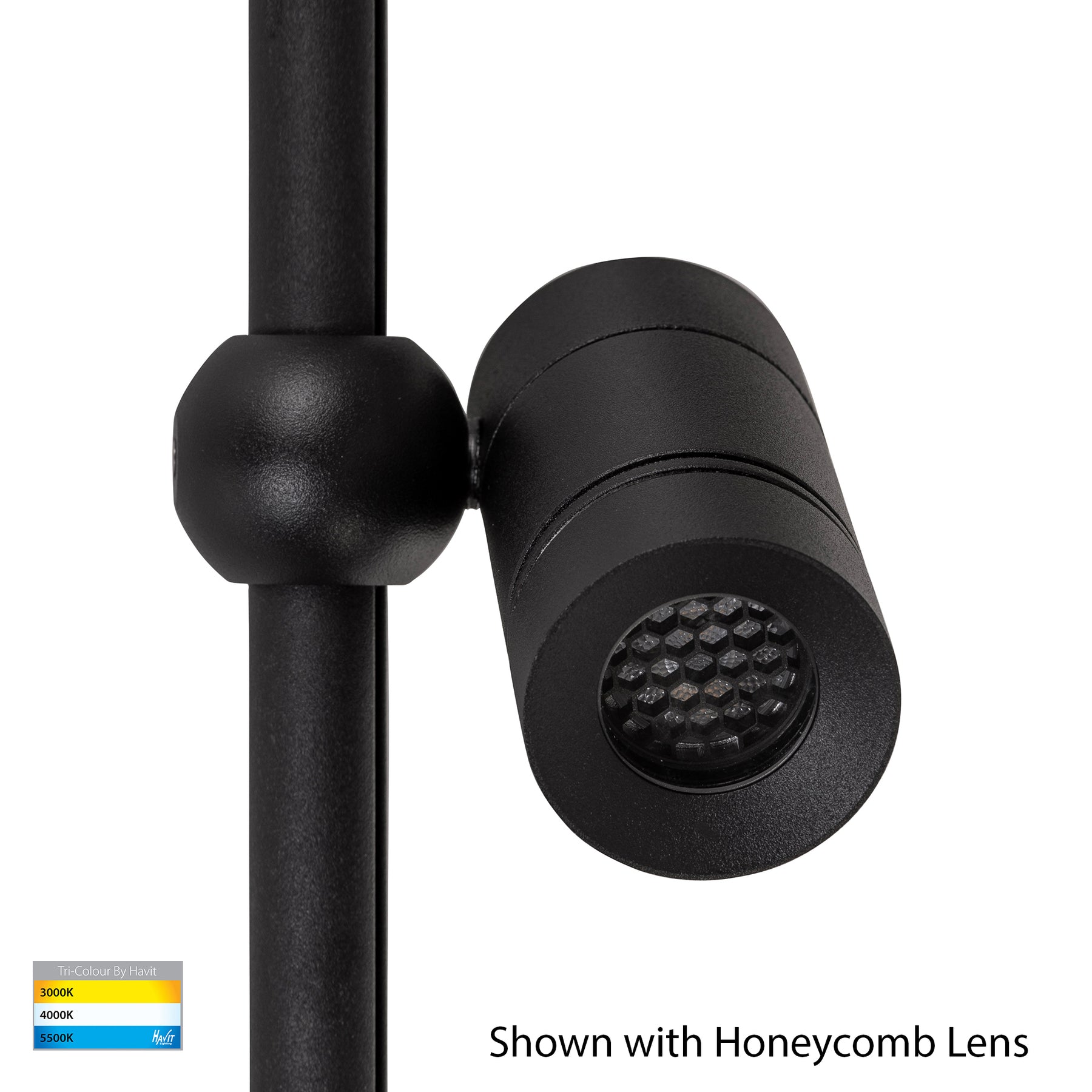 Lille LED Spike Spot Light 2.5W 3CCT Black - HV1441T-1-BLK