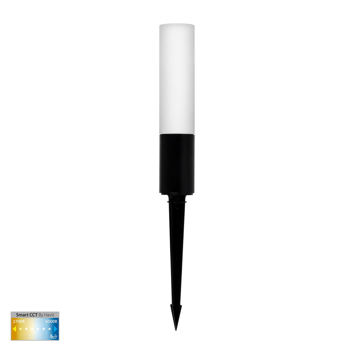 Akril LED Garden Spike Light 24V 3W 2CCT Black - HV1449CCT-BLK-24V