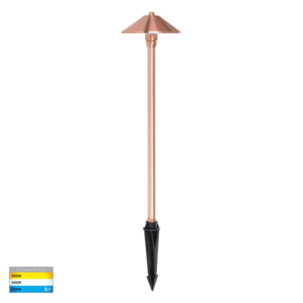 Bitta Pathway Light 12V DC Solid Copper 3CCT - HV1453T-CP