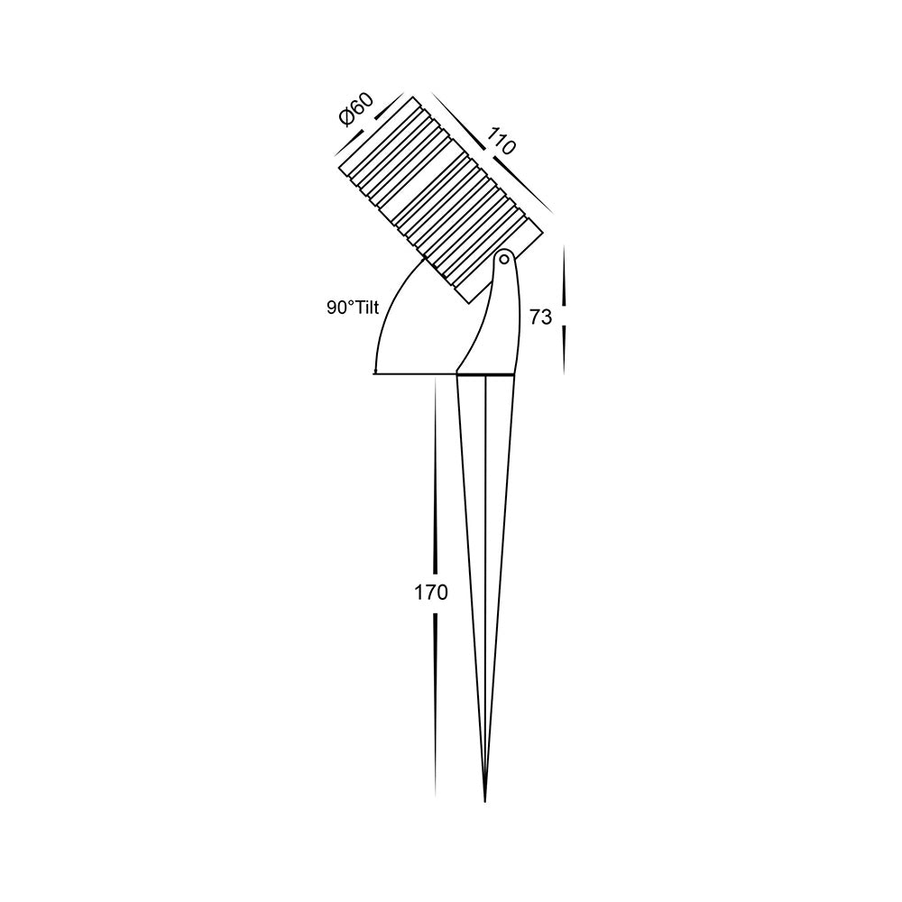 Buy Spike Lights Australia Nova 316 Stainless Steel 5W LED Garden Spike Light 12V 3CCT - HV1462T-SS316