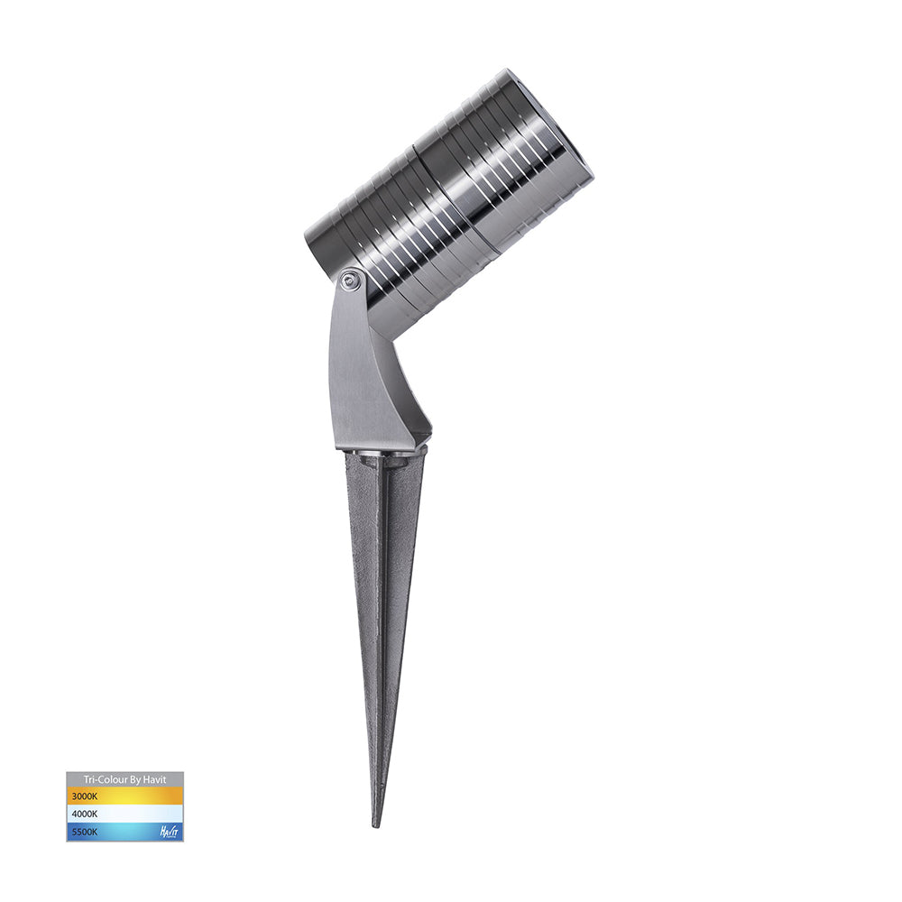 Buy Spike Lights Australia Nova 316 Stainless Steel 5W LED Garden Spike Light 12V 3CCT - HV1462T-SS316