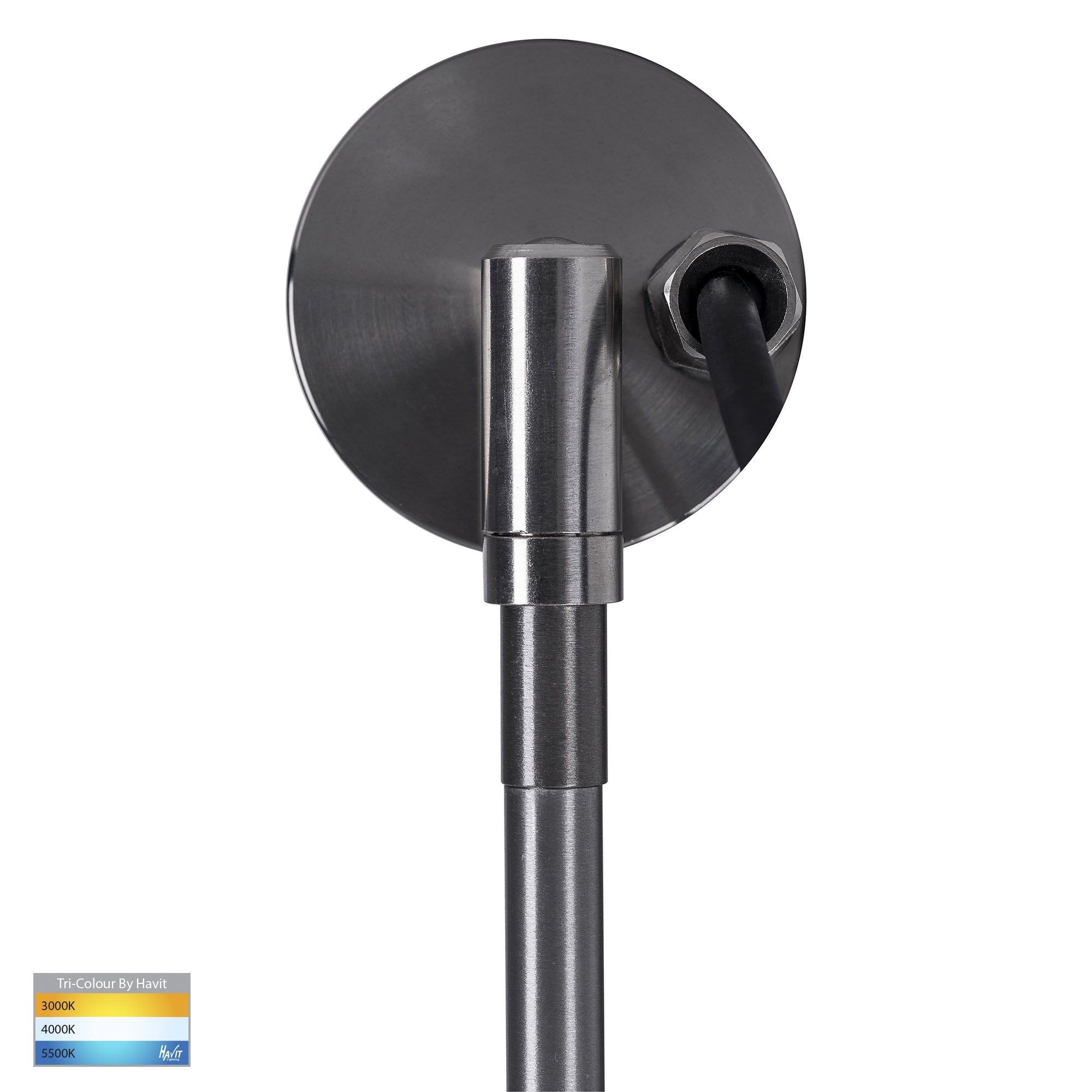 Buy Spike Lights Australia Tivah Spike Spotlight Adjustable 12V H605mm Titanium Aluminium 3CCT - HV1487T