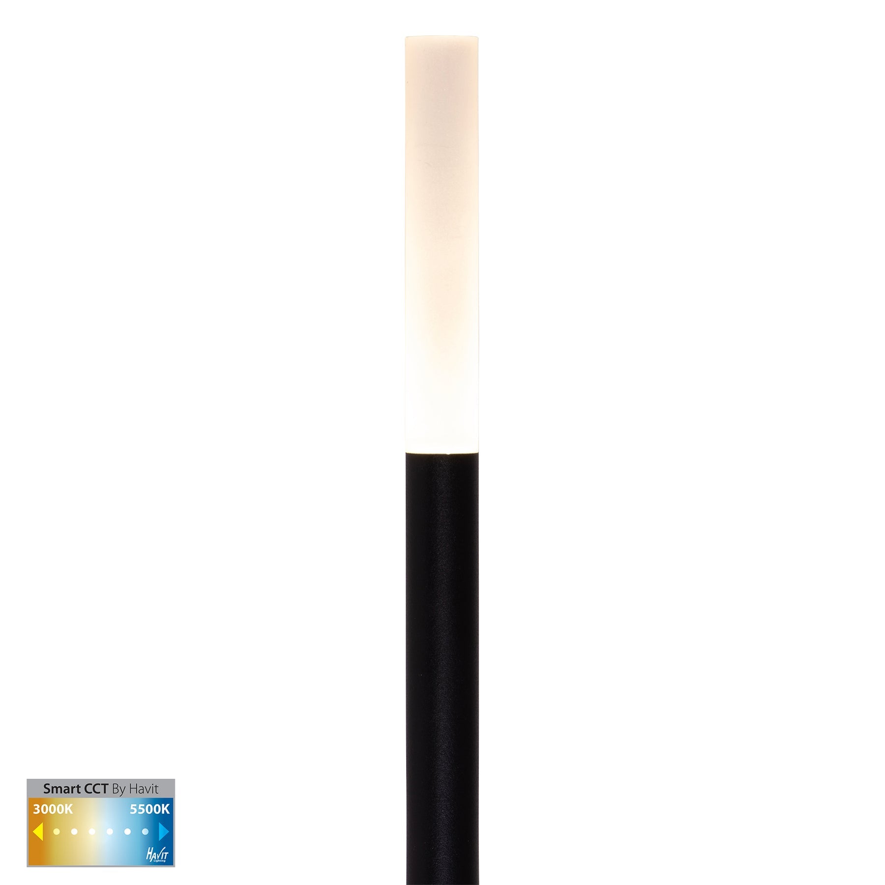 Drique LED Bollard 5 Light Kit 1W 2CCT Black - HV1514CCT-BLK-KIT