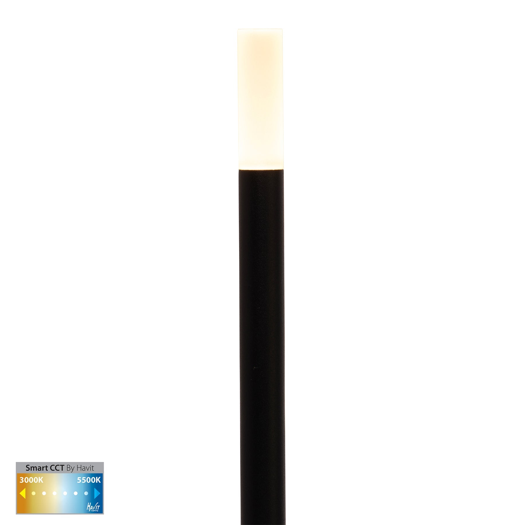 Drique LED Bollard 5 Light Kit 1W 2CCT Black - HV1514CCT-BLK-KIT