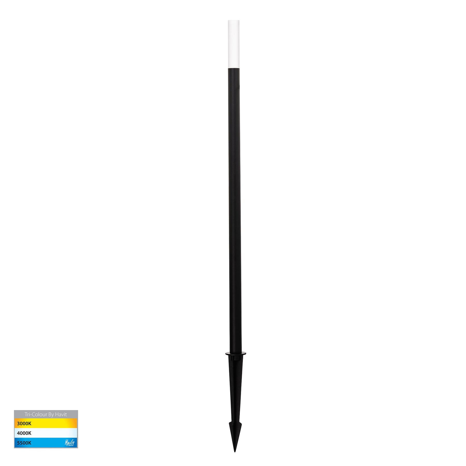 Drique LED Bollard Light 24V 3W 3CCT Black - HV1515T-BLK-24V