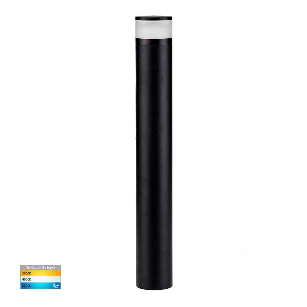 Buy Bollard Lights Australia Highlite Bollard Light H1000mm Black Aluminium 3CCT - HV1626T-BLK-240V