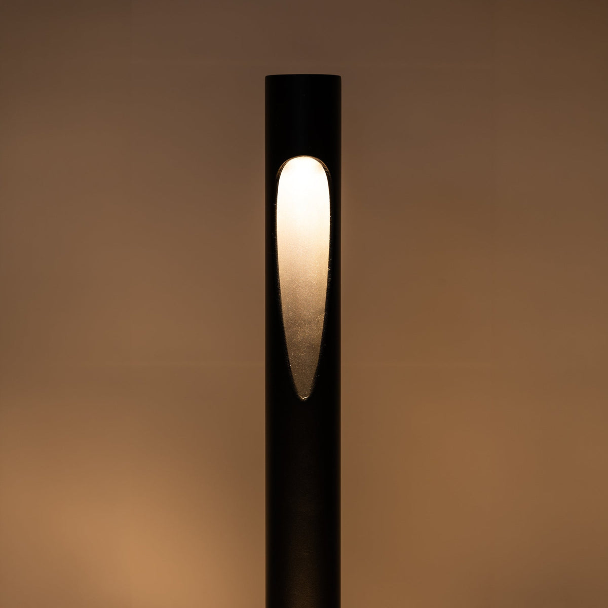 Fedor Round LED Bollard Light 24V 5W Tri Colour Black - HV1660T-BLK-24V