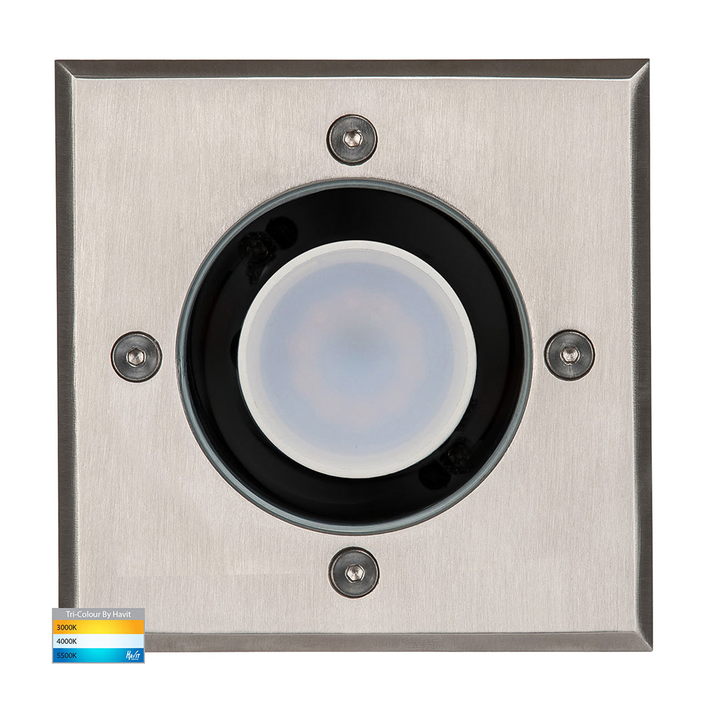 Buy Inground Lights Australia Metro Square Inground Light 12V 316 Stainless Steel 3CCT - HV1701T