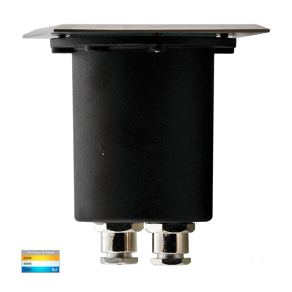 Buy Inground Lights Australia Metro Square Inground Light 316 Stainless Steel 3CCT - HV1706T