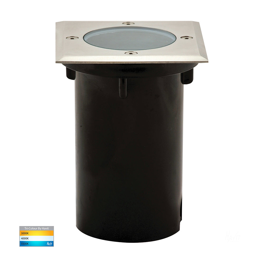 Buy Inground Lights Australia Metro Square Inground Light 12V 316 Stainless Steel 3CCT - HV1701T