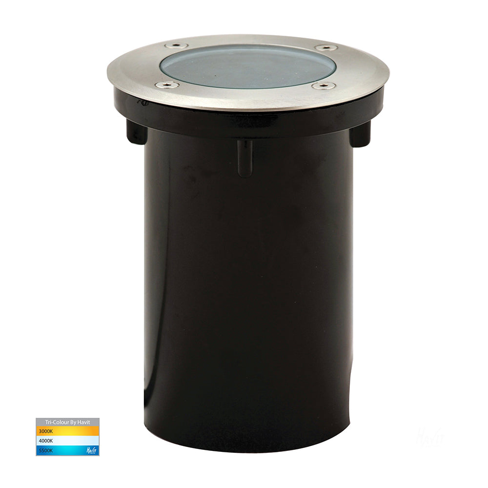 Buy Inground Lights Australia Metro Round Inground Light 316 Stainless Steel 3CCT - HV1806T
