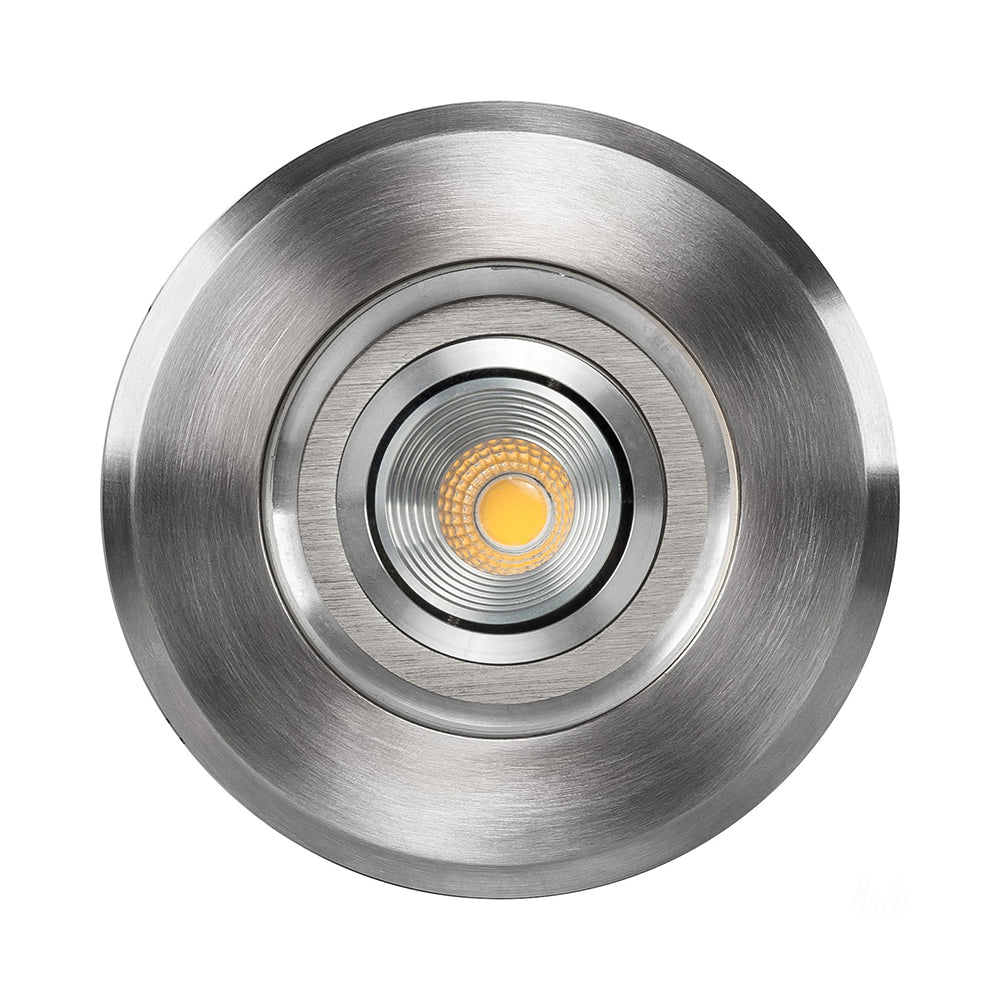 Buy Inground Lights Australia Luta Round Inground Light 12V W111mm 316 Stainless Steel 3000K - HV1827W
