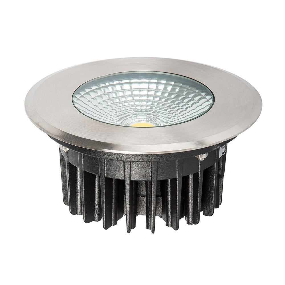 Buy Inground Lights Australia Klip Round Inground Light 12V 10W 316 Stainless Steel 3000K - HV1832W-12V