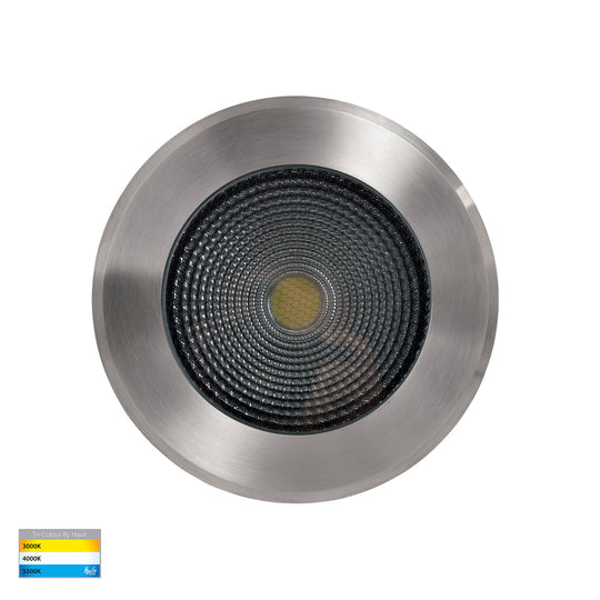 Klip LED Round Inground Light 316 Stainless Steel 240V 20W TRI Colour - HV1833T-240V