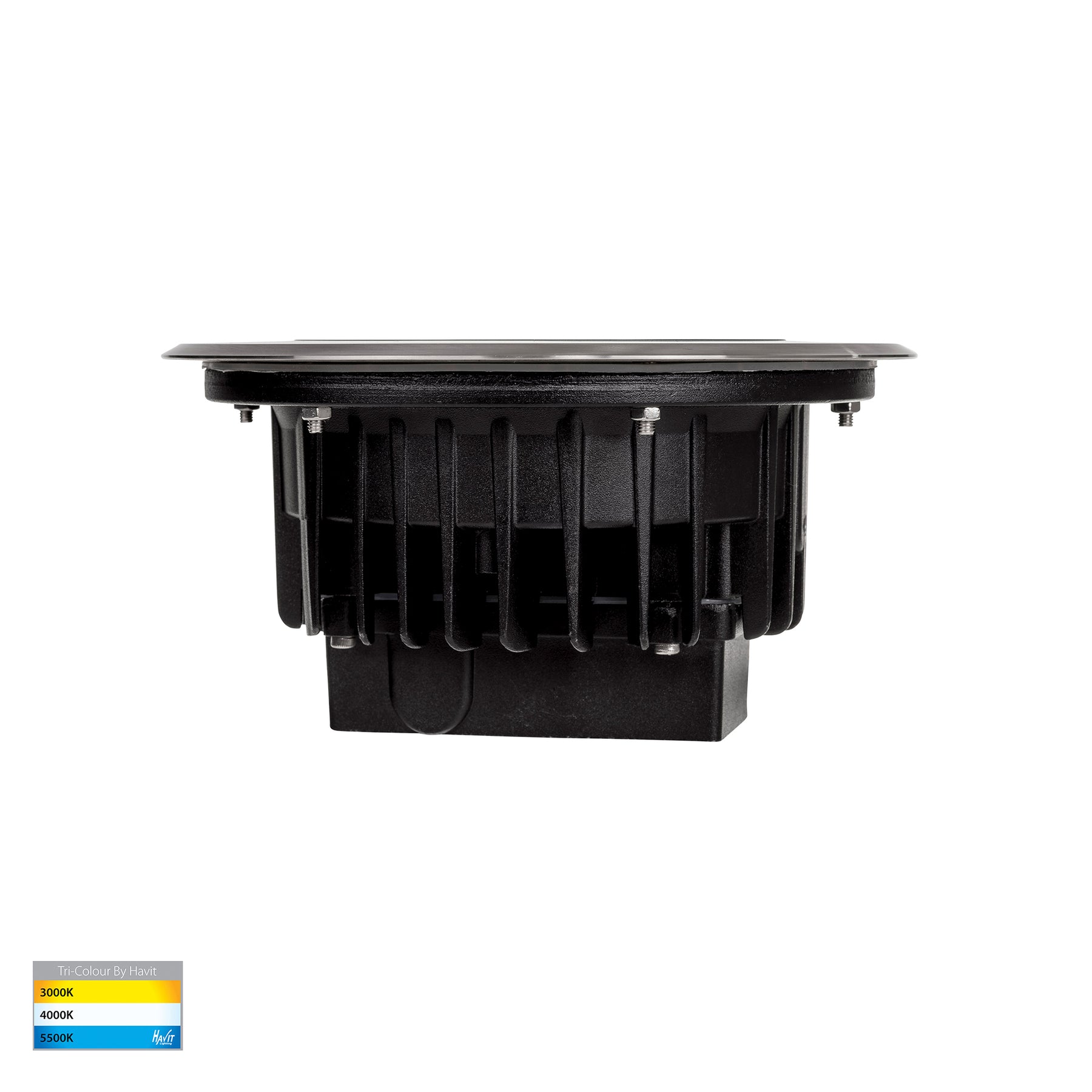 Split LED Inground Light 240V 24W Tri Colour Stainless Steel - HV1847T