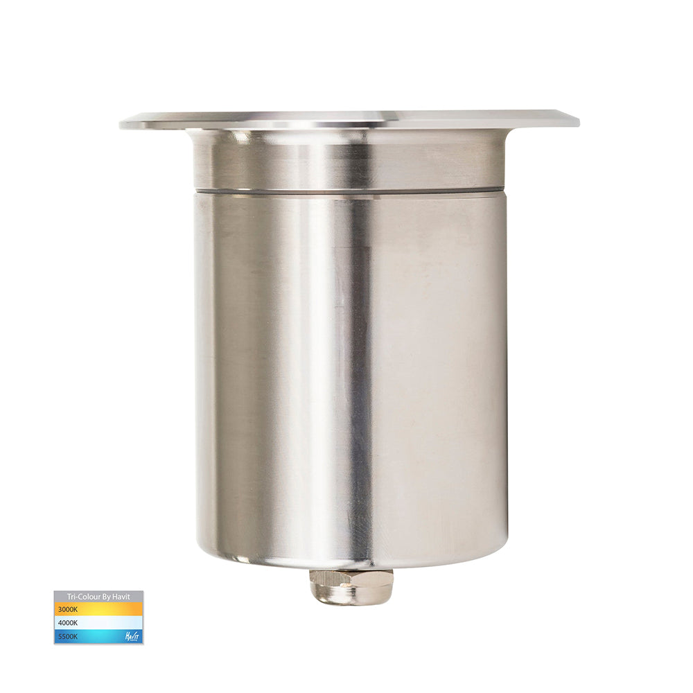 Buy Outdoor Step Lights Australia Ollo Outdoor Step Light 240V 316 Stainless Steel 3CCT - HV19042T-SS316