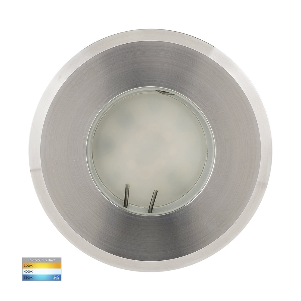 Buy Outdoor Step Lights Australia Ollo Outdoor Step Light 12V 316 Stainless Steel 3CCT - HV19022T-SS316