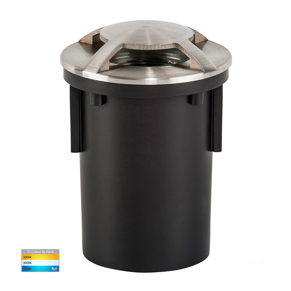 Buy Inground Lights Australia Viale Inground Light Triple Driveway 316 Stainless Steel 3CCT - HV19082T