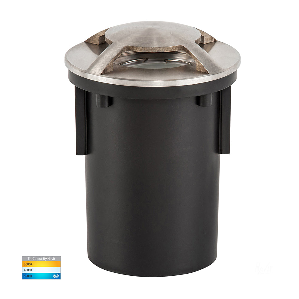 Buy Inground Lights Australia Viale Inground Light Quadruple Driveway 316 Stainless Steel 3CCT - HV19092T