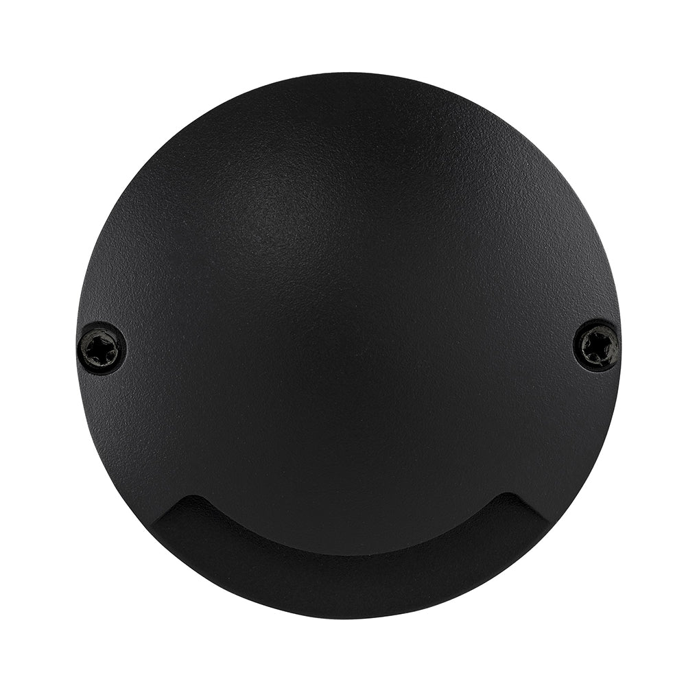 Buy Deck Lights Australia Dome Single Way Deck Light Black Aluminium 3000K - HV2871W-BLK