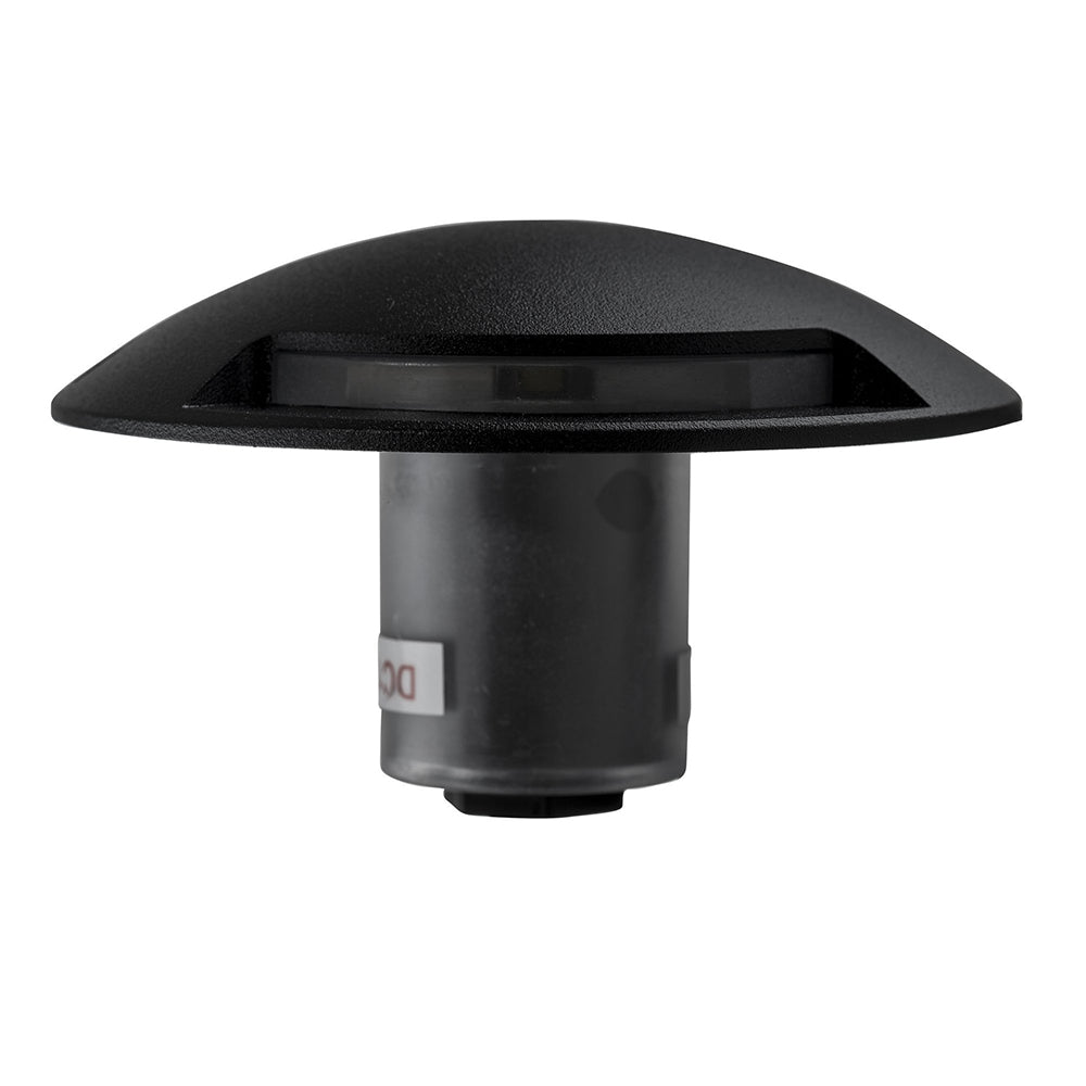 Buy Deck Lights Australia Dome Single Way Deck Light Black Aluminium 3000K - HV2871W-BLK