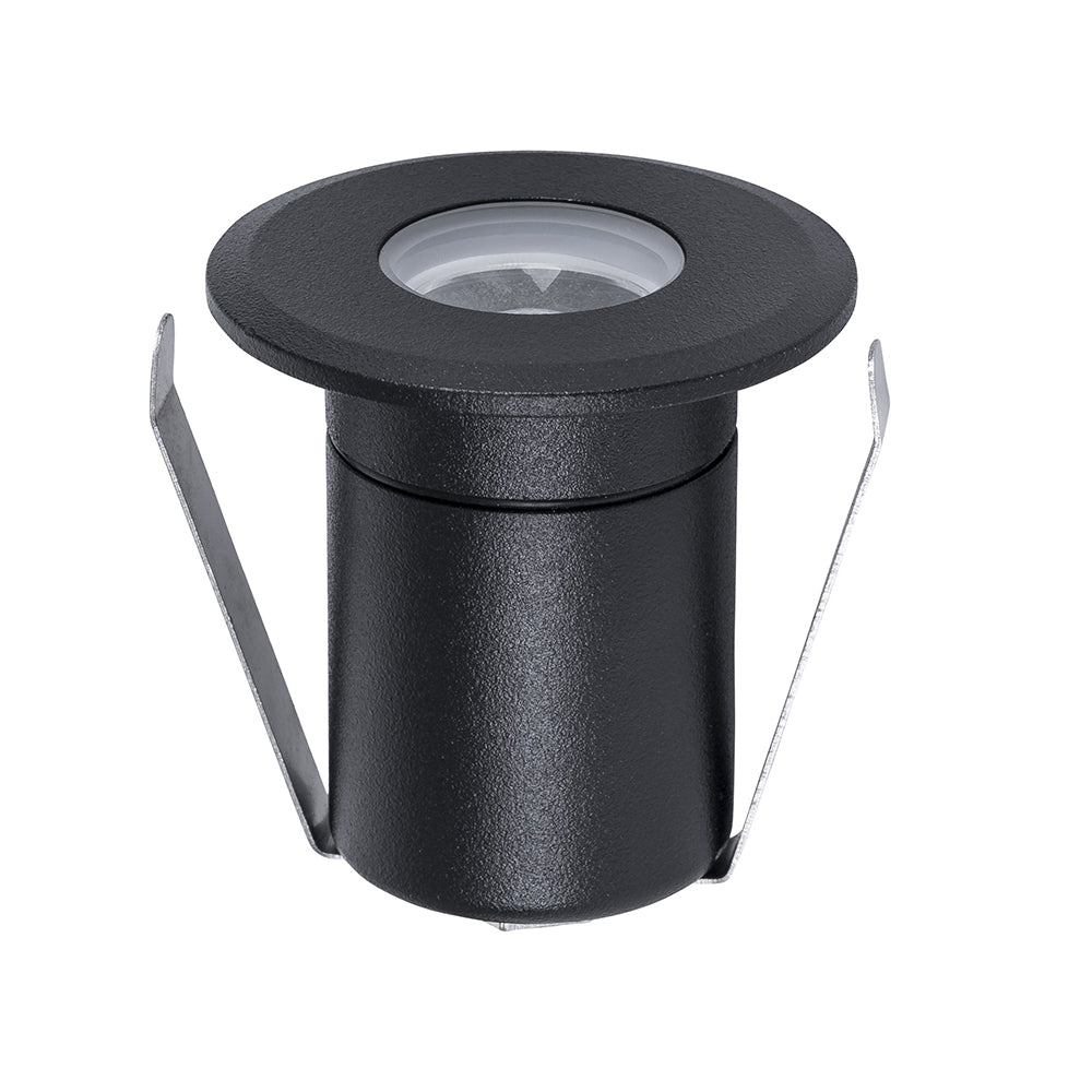 Buy Inground Lights Australia Elite Mini Inground Or Deck Light 3W Black Aluminium 5500K - HV2881C-BLK