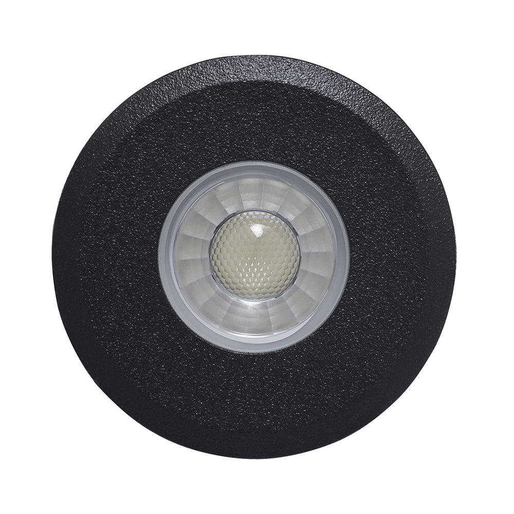Buy Inground Lights Australia Elite Mini Inground Or Deck Light 3W Black Aluminium 5500K - HV2881C-BLK