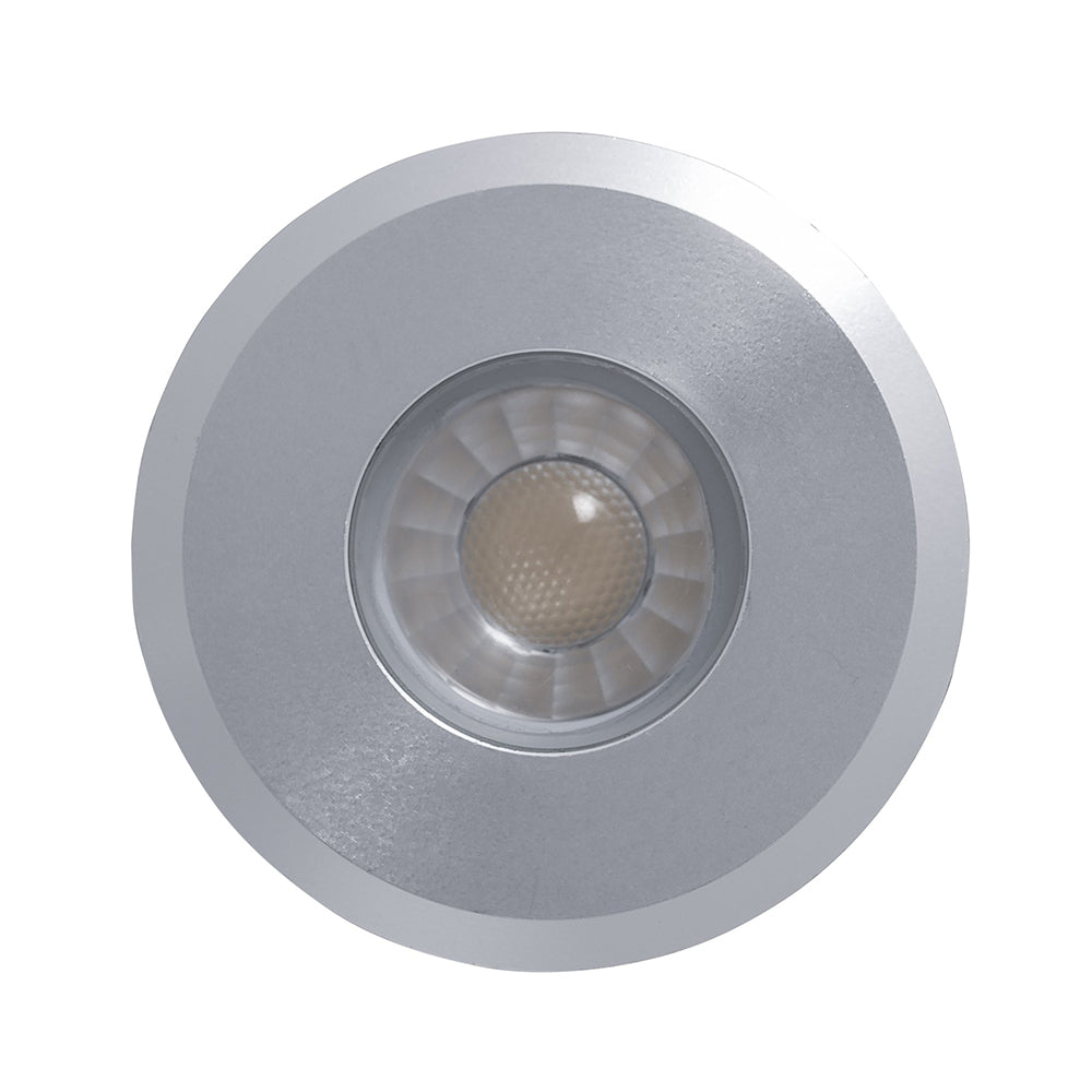 Elite Mini Inground Or Deck Light 3W Silver Aluminium 4000K - HV2881N-SLV