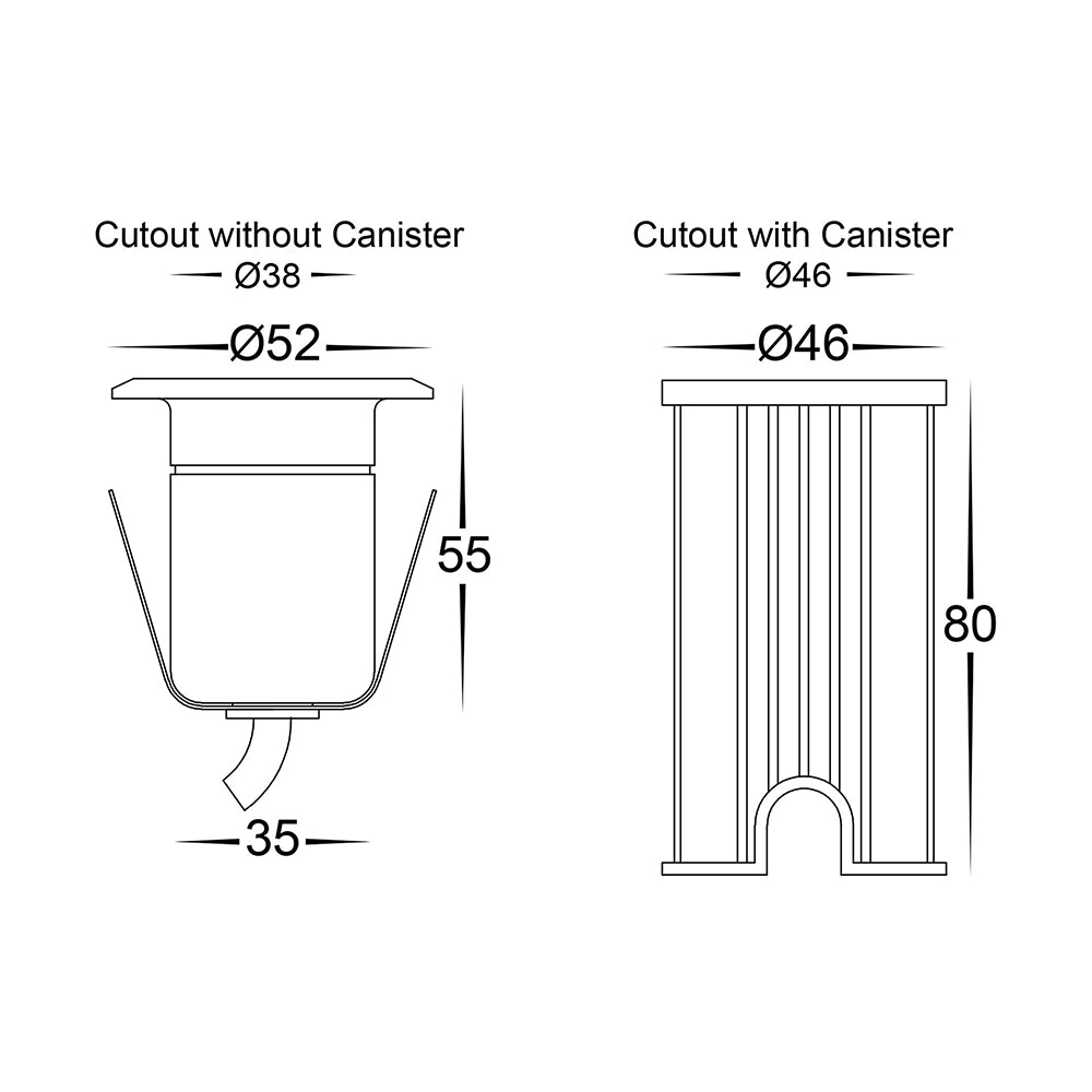 Buy Inground Lights Australia Elite Mini Inground Or Deck Light 3W Silver Aluminium 3000K - HV2881W-SLV