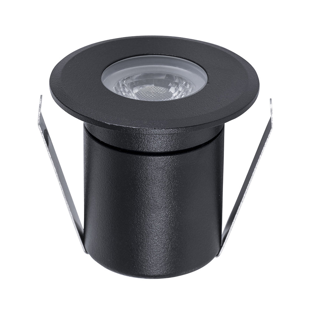 Buy Inground Lights Australia Elite Mini Inground Or Deck Light 5W Black Aluminium 5500K - HV2882C-BLK