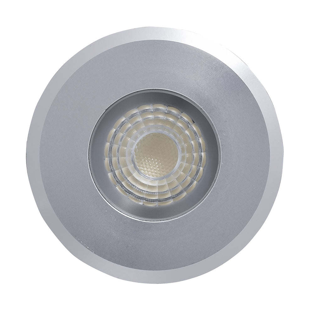 Buy Inground Lights Australia Elite Mini Inground Or Deck Light 5W Silver Aluminium 4000K - HV2882N-SLV