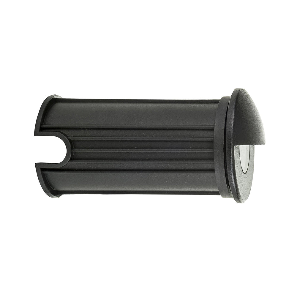 Buy Outdoor Step Lights Australia Mini Ollo Eyelid Outdoor Step Light 12V Black Polycarbonate 3000K - HV2891W-BLK