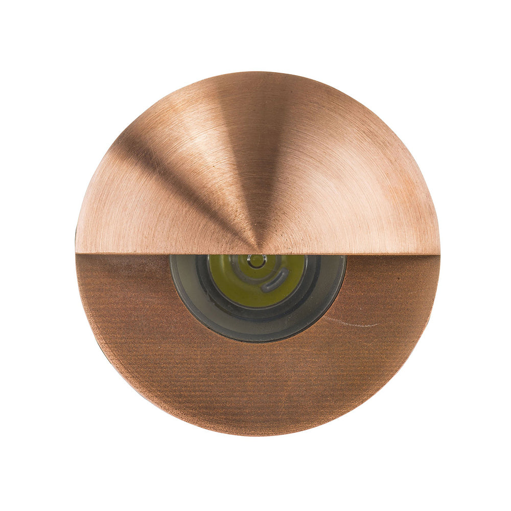 Buy Outdoor Step Lights Australia Mini Ollo Eyelid Outdoor Step Light 12V Solid Copper 5500K - HV2891C-CP