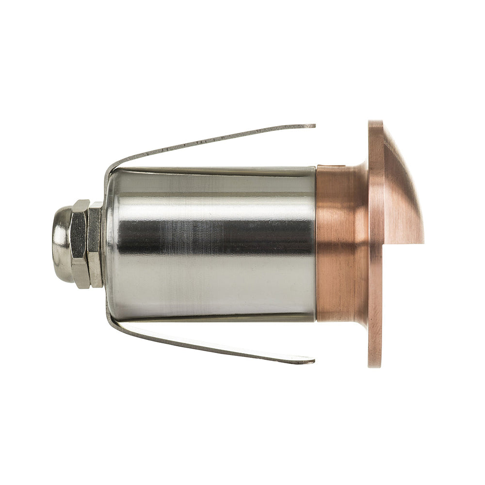 Buy Outdoor Step Lights Australia Mini Ollo Eyelid Outdoor Step Light 12V Solid Copper 3000K - HV2891W-CP