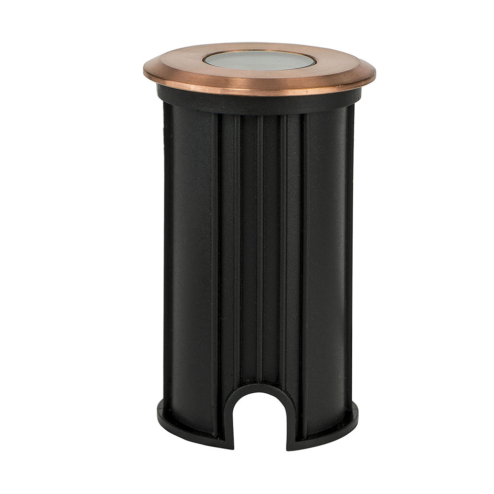 Buy Outdoor Step Lights Australia Mini Ollo Outdoor Step Light 12V Solid Copper 3000K - HV2892W-CP
