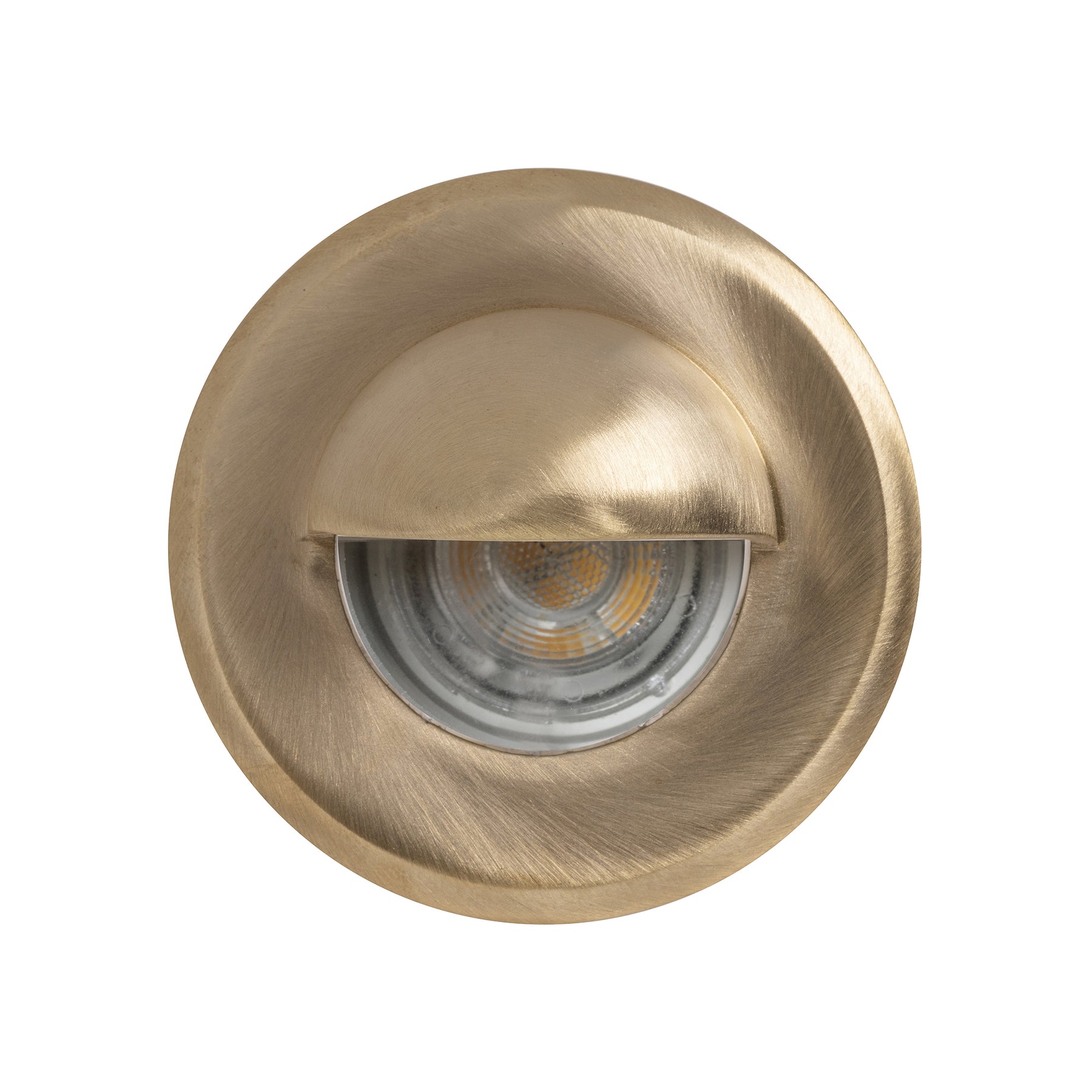 Lokk LED Step Light With Eyelid 3W 12V 2CCT Brass - HV2899NW-BR