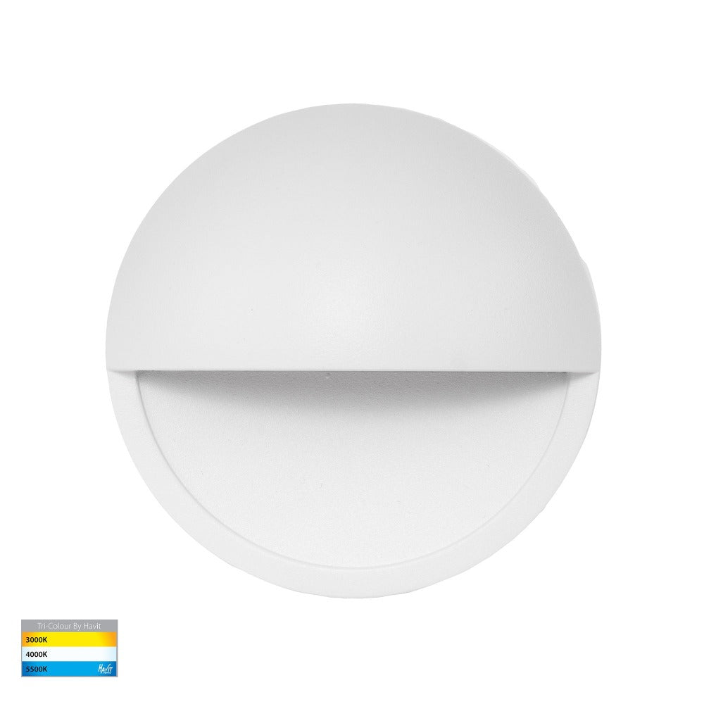 Buy Outdoor Step Lights Australia Veko Outdoor LED Step Light 240V W100mm White 3CCT - HV2928T-WHT-240V