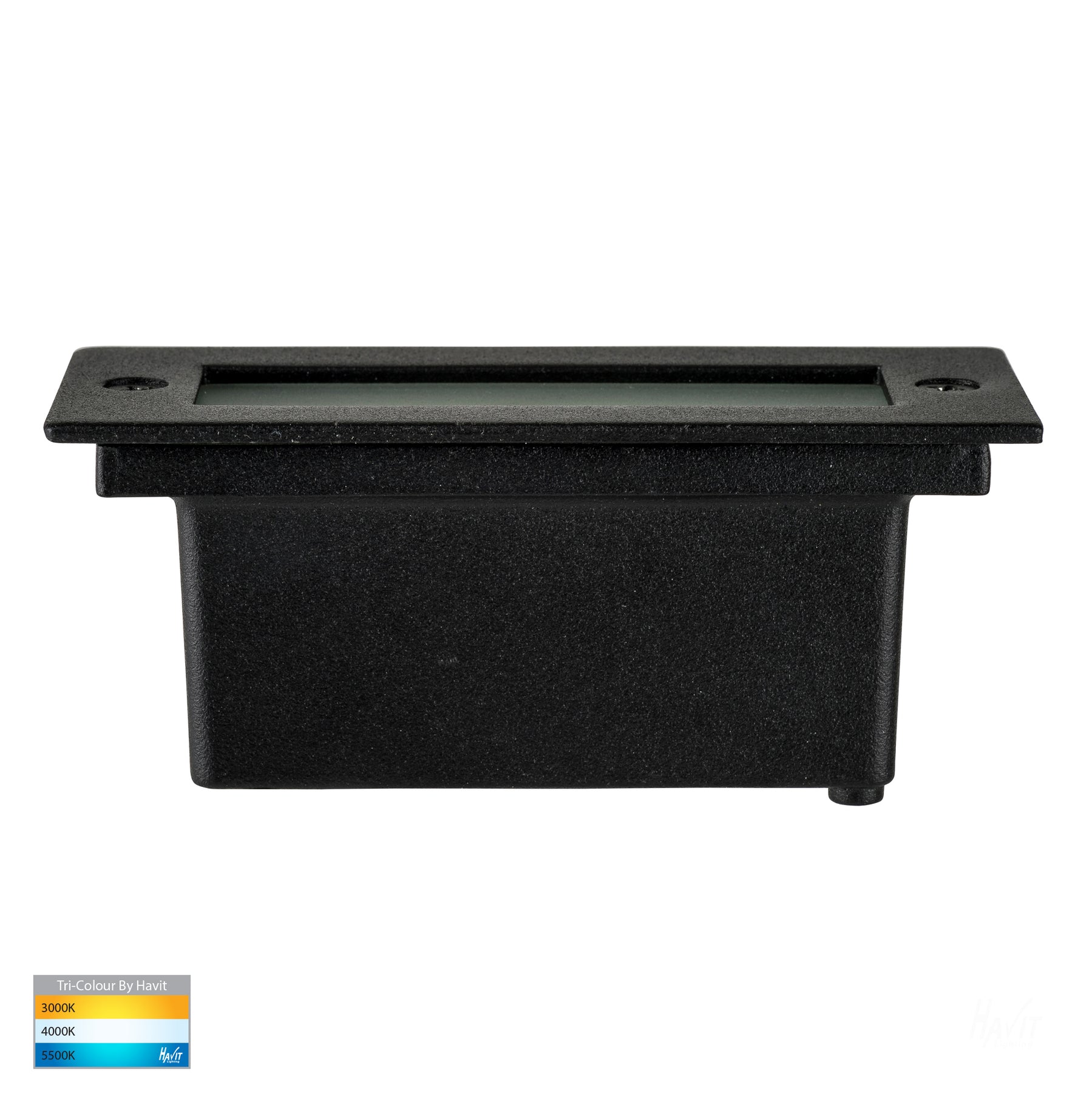 Bata 316 Stainless Steel LED Brick Light Black 3W 240V TRI Colour - HV3007T-BLK-240V