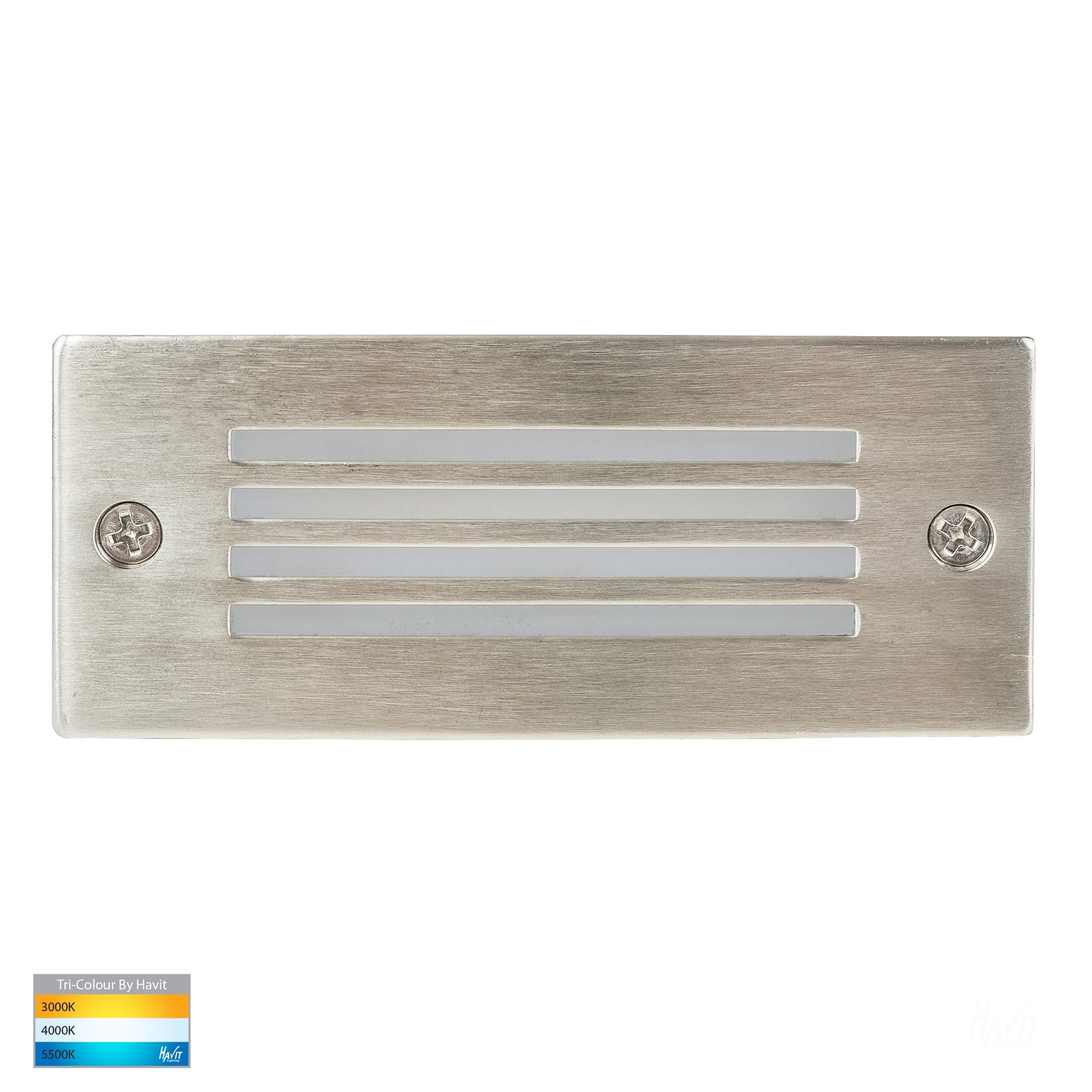 Bata 316 Stainless Steel LED Brick Light Stainless Steel 6W 240V TRI Colour - HV3006T-SS316-240V