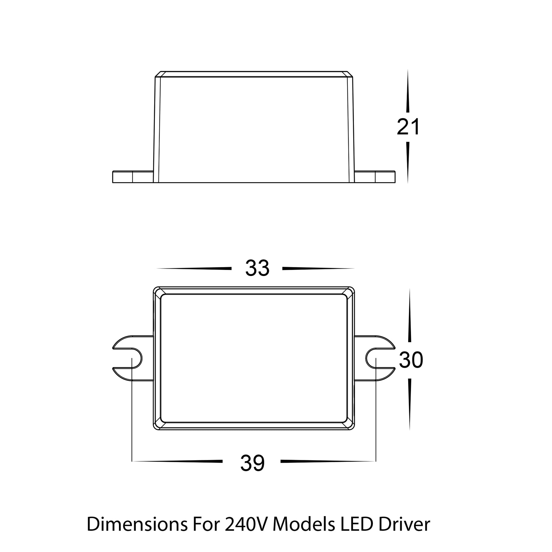 Paso Aluminium LED Recessed Step Light White 3W 240V TRI Colour - HV3106T-WHT-240V