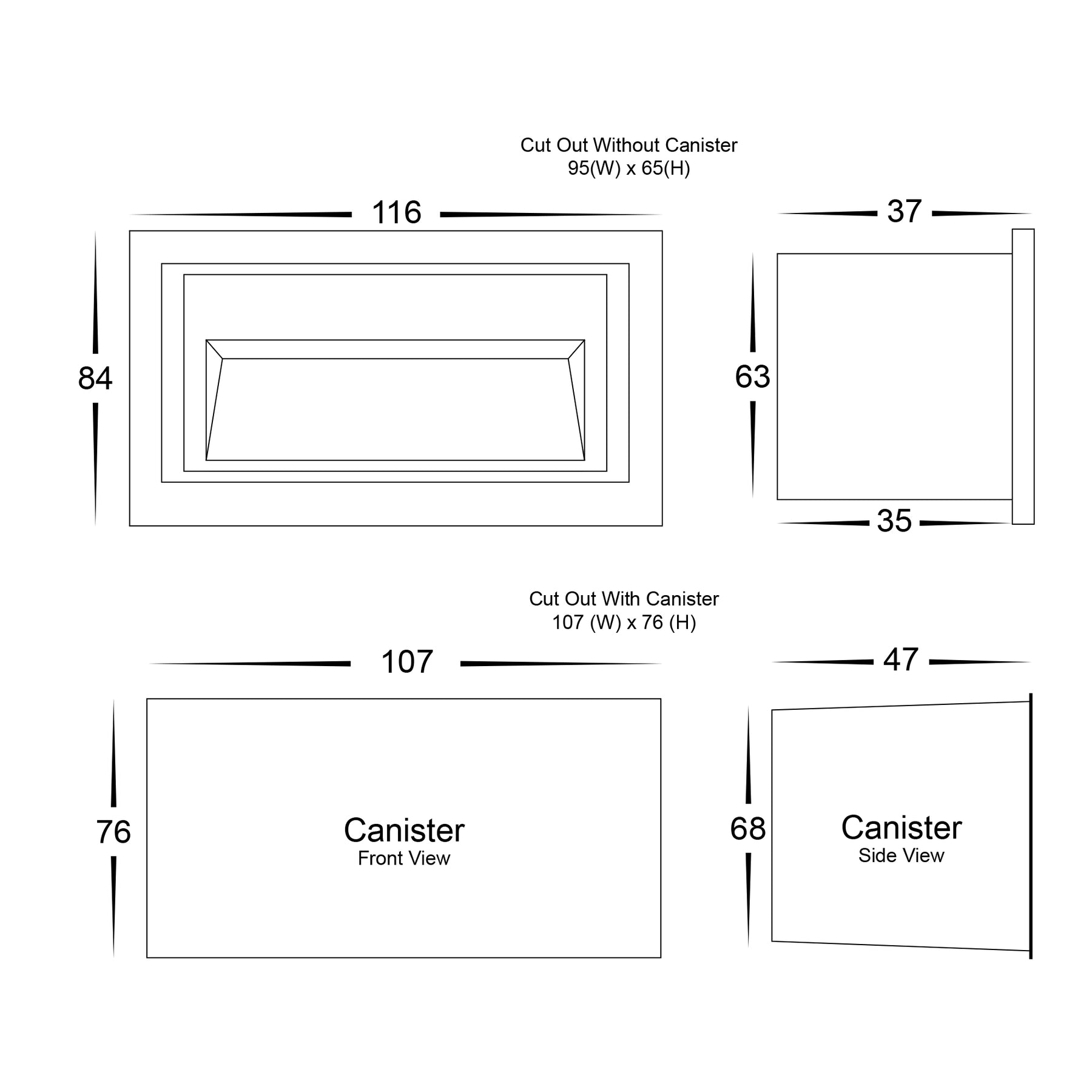 Trin Large LED Rectangular Step Light 12V 5W Tri Colour White - HV3113T-WHT-12V