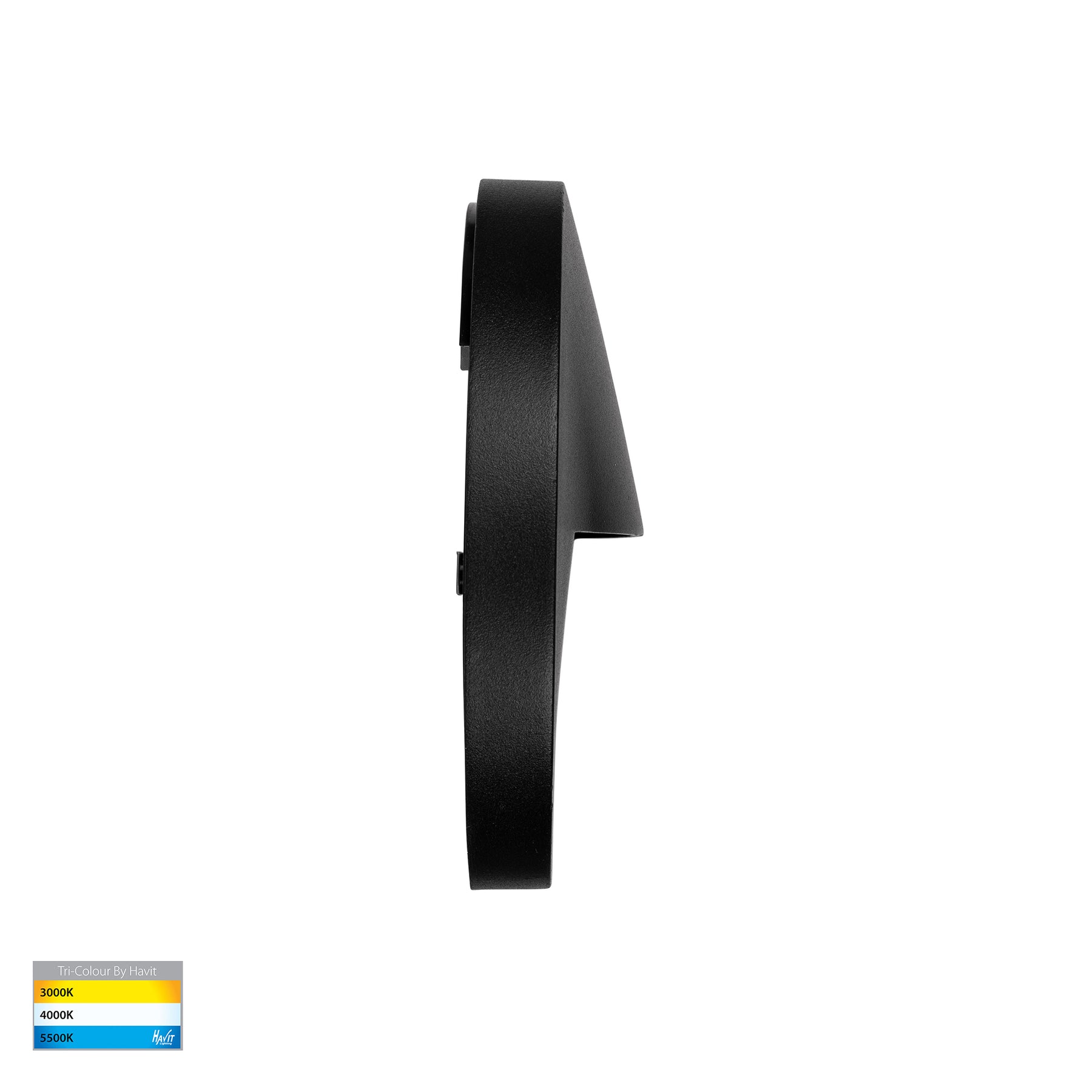 Lisca Round LED Wall Light 240V 3W 3CCT Black - HV3227T-BLK-240V