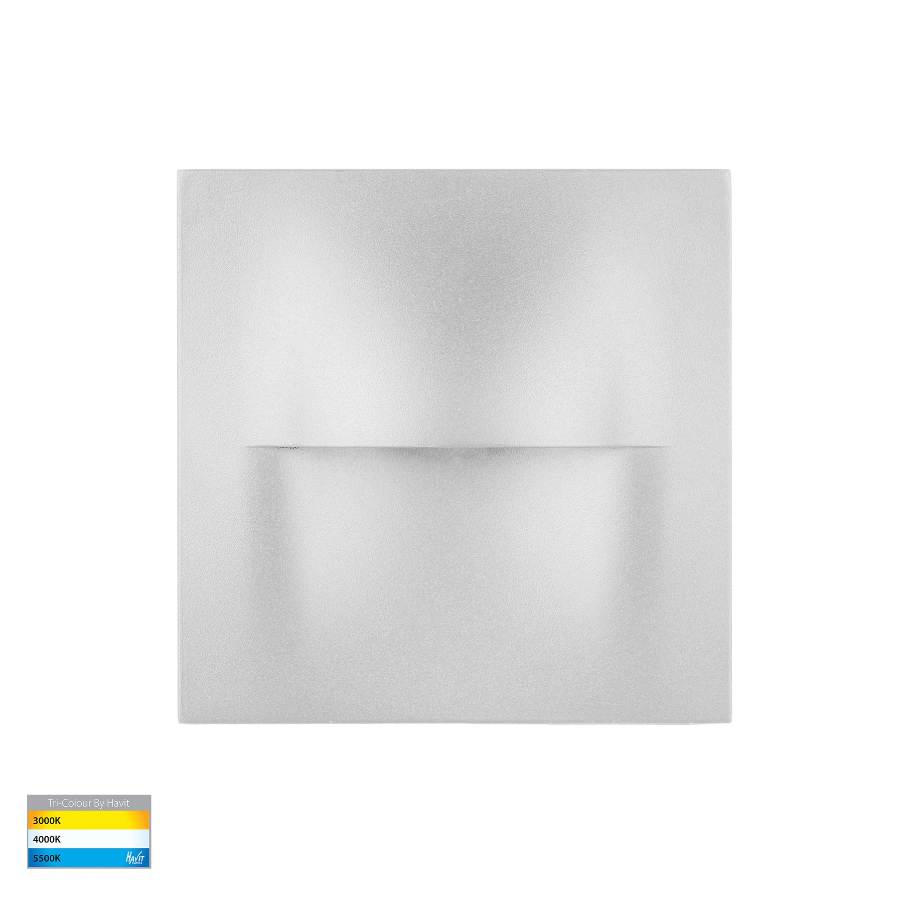 Lisca Square LED Wall Light 240V 3W 3CCT White - HV3228T-WHT-240V