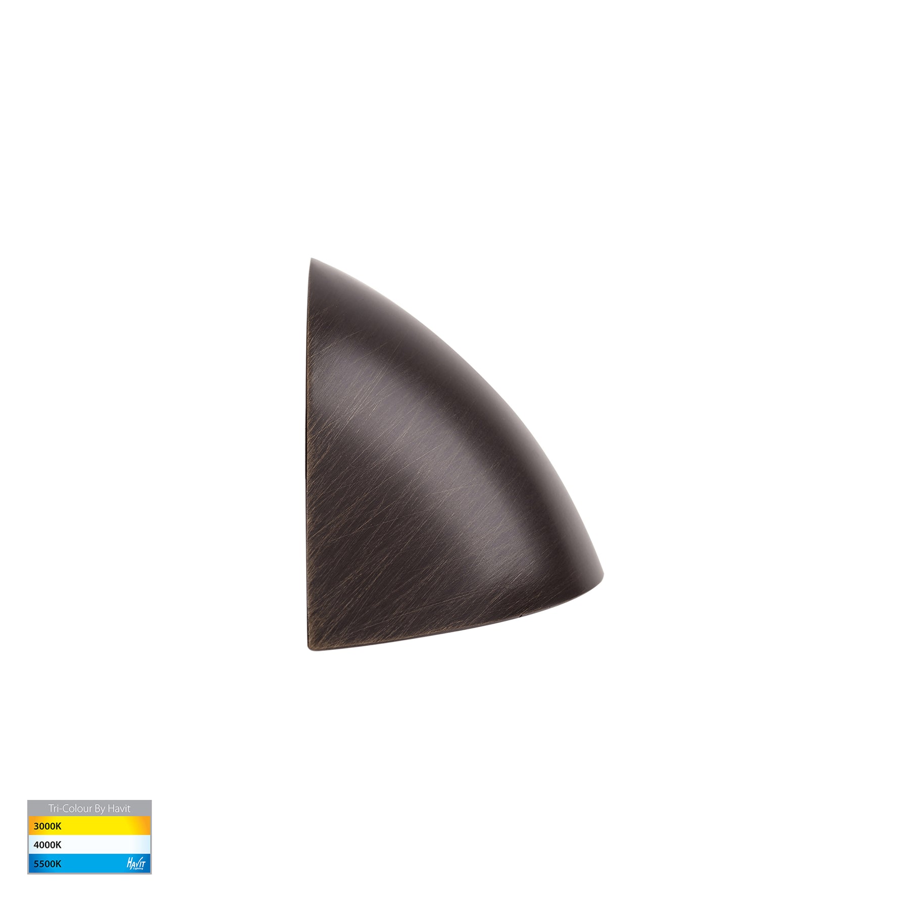 Curva LED Step Light Antique Brass 12V 3W Tri Colour - HV3251T-AB-12V