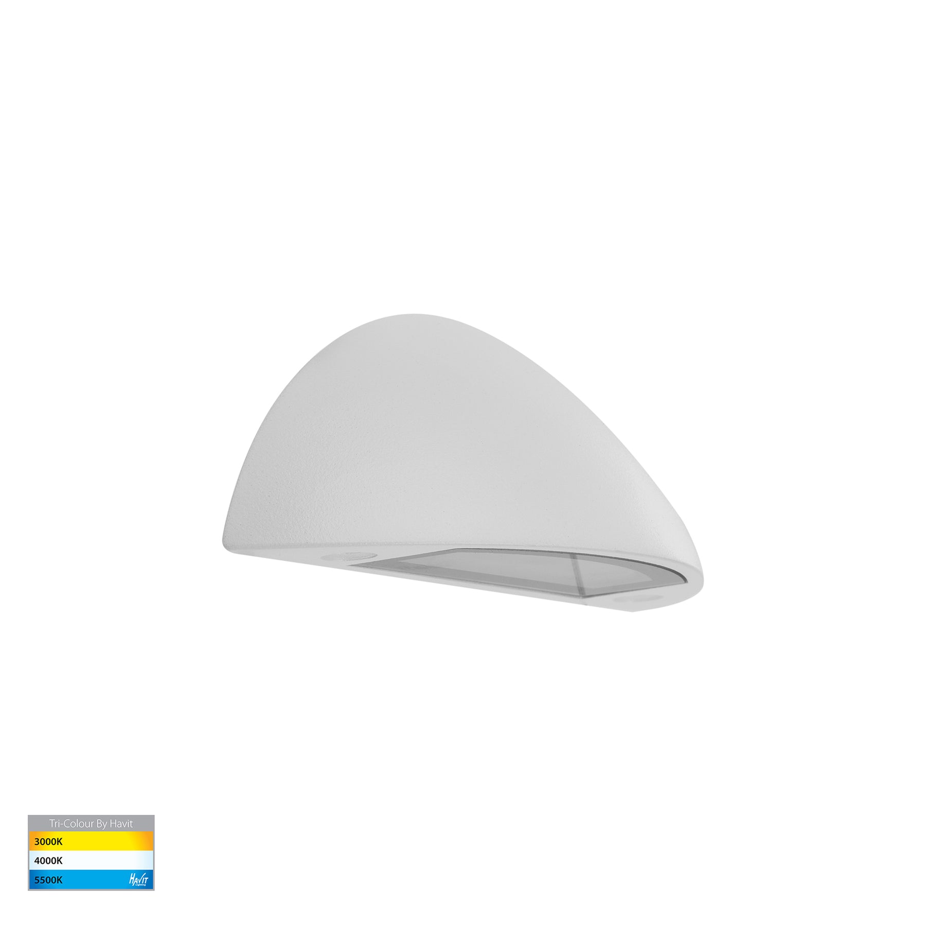 Curva LED Step Light Solid Brass White 12V 3W Tri Colour - HV3251T-WHT-12V